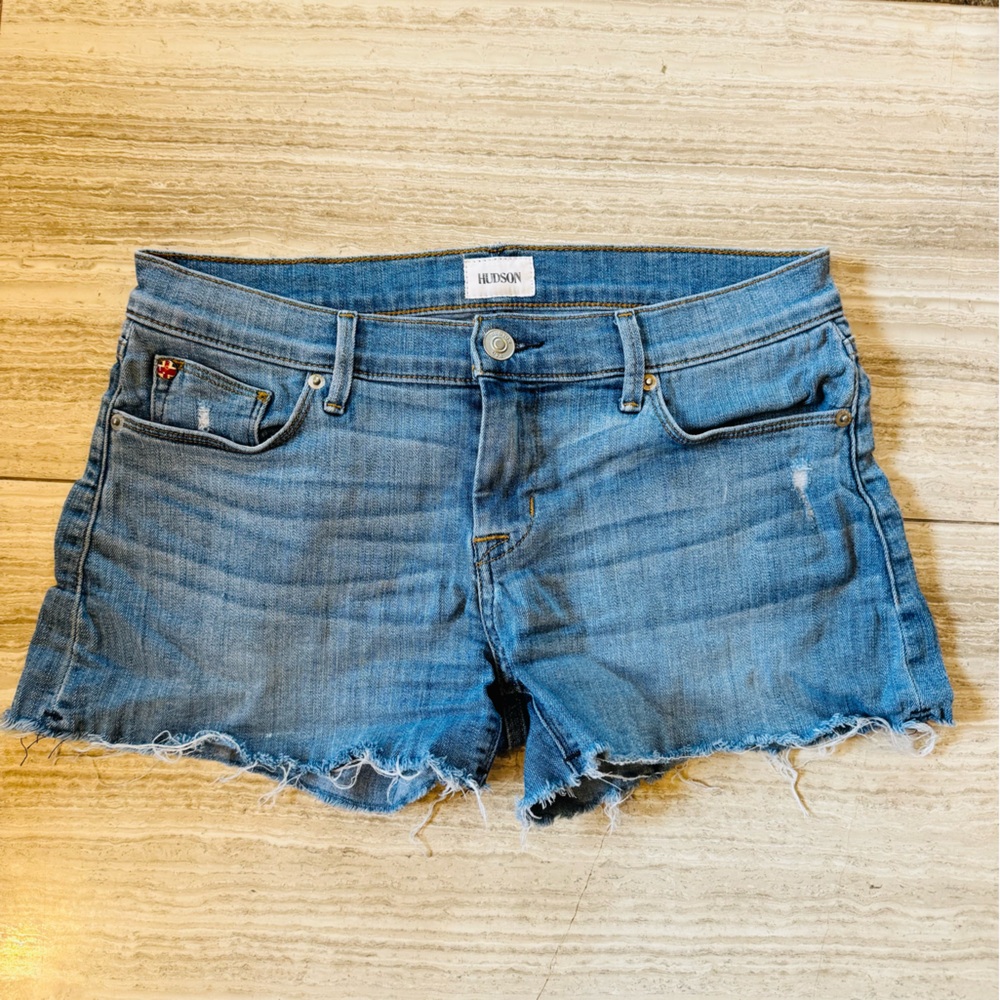 Hudson Jeans Light Blue Jean Shorts